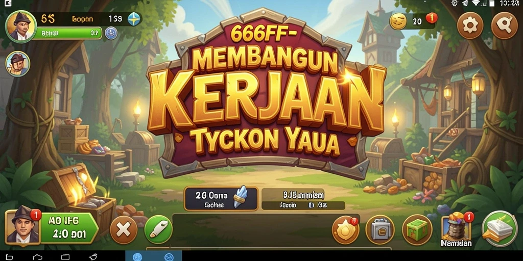 Tampilan gameplay Tycoon yang menarik dan berwarna.