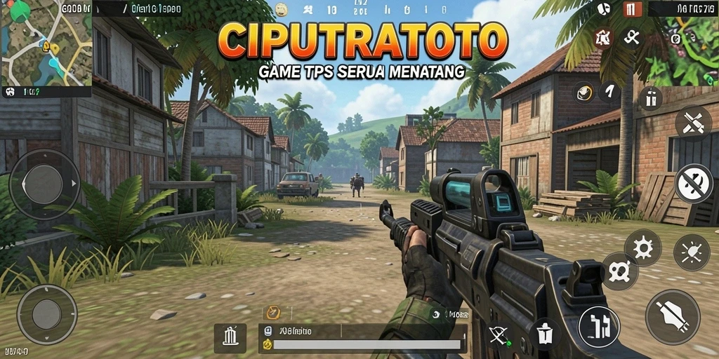 Tampilan gameplay seru dari CIPUTRATOTO dengan aksi menembak yang mendebarkan.