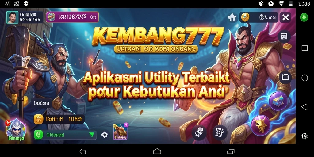 Tampilan antarmuka KEMBANG777 yang modern dan user-friendly.