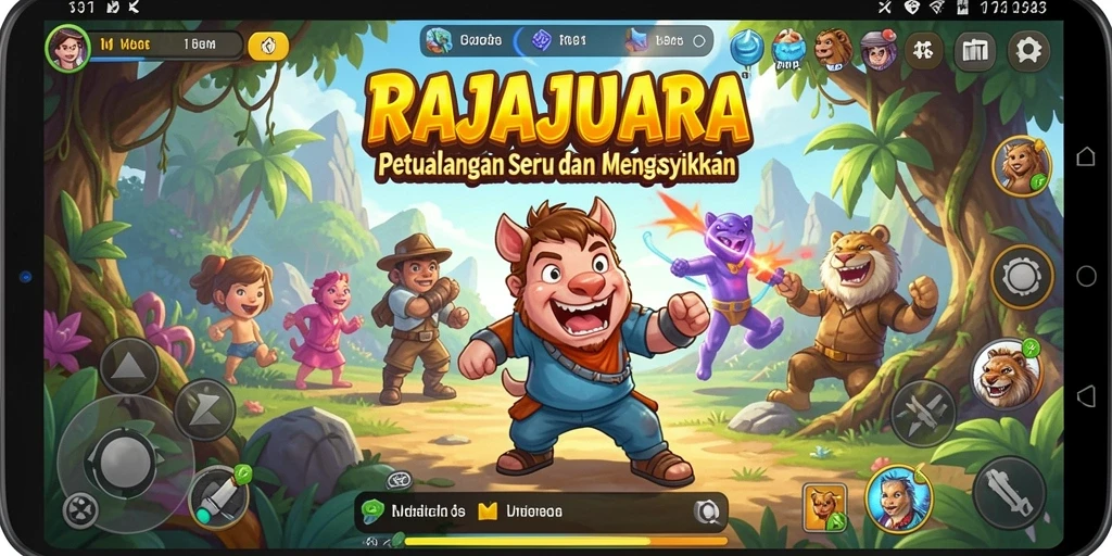 Tampilan menarik dari gameplay RAJAJUARA yang penuh petualangan.