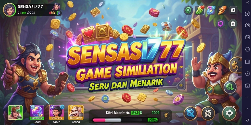 Tampilan interaksi seru dalam gameplay SENSASI777.
