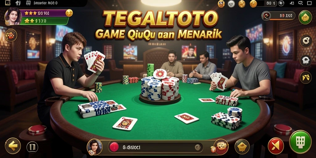 Tampilan gameplay menarik dari TEGALTOTO dengan kartu QiuQiu.