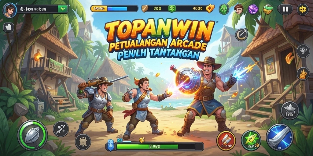Tangkapan layar gameplay seru dari TOPANWIN yang menampilkan aksi Arcade.